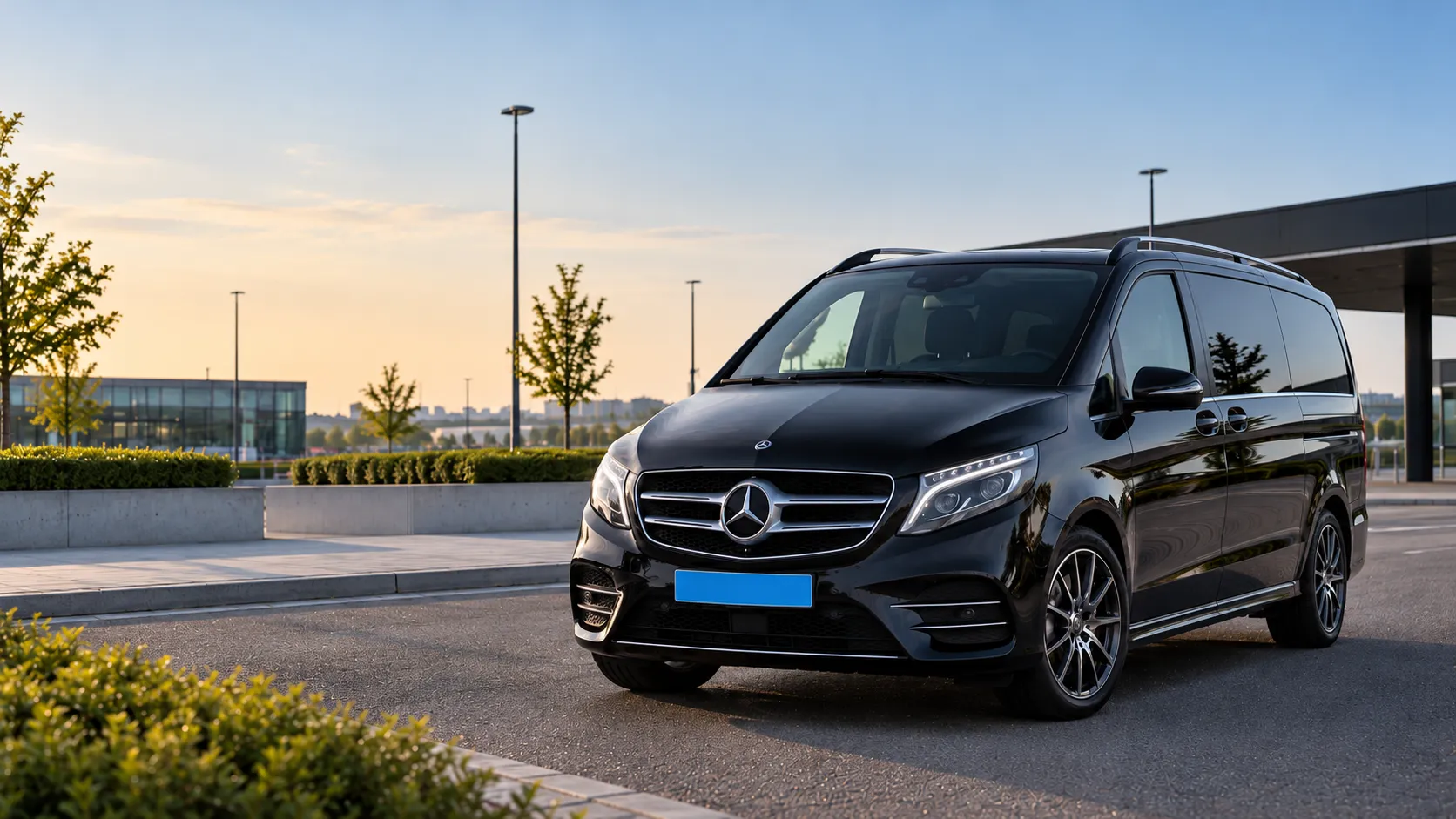 Mercedes taxibus voor groepsvervoer